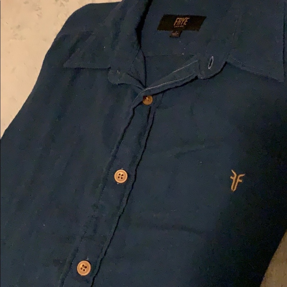Frye Button Down Shirt Women L